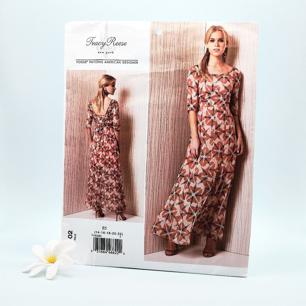 VOGUE V1502 Vintage Sewing Pattern, Sizes 14-22